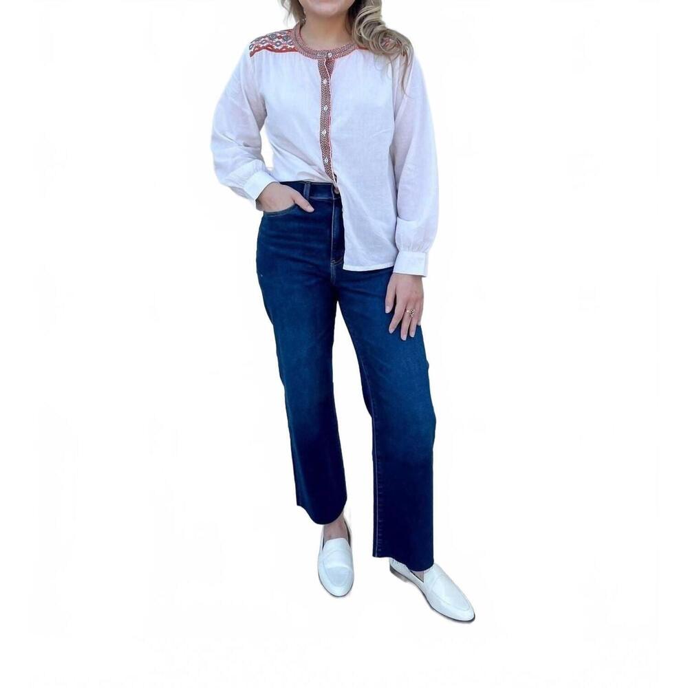 NEW BINDU lola blouse in white